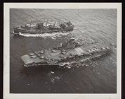HMS Victorious and USS Cimarron (AO-22)